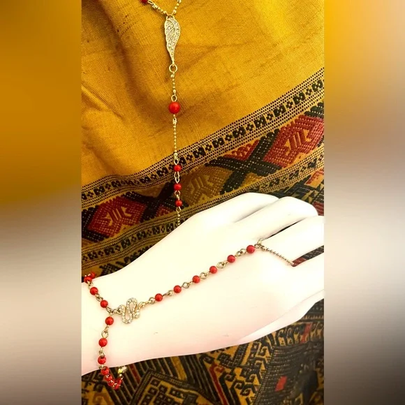 Rachel Roy angel wing snake pavé necklace set - Picture 2 of 8